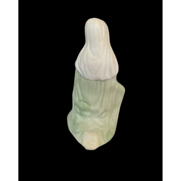 Hand-Painted Mary Figurine Vintage Ceramic Nativity Scene Religious Christmas - Picture 3 of 11
